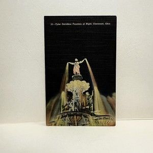 Genuine Vintage 1951 Cincinnati Memorabilia Postcard